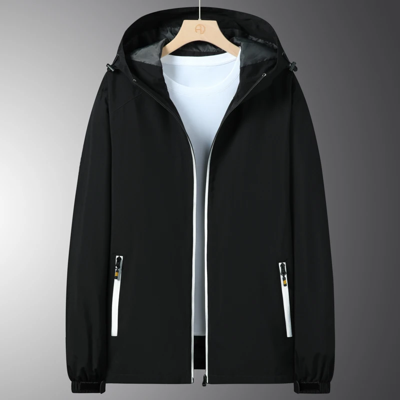 

Windbreaker Hiking Jackets Men Outdoor Sports Clothes Waterproof Windproof Hiking Coat Reflective Zipper Climbing Rain Coat Male