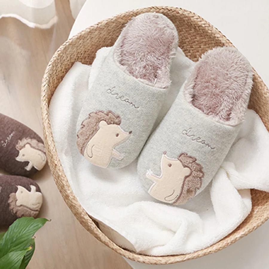 LCIZRONG Hedgehog Kids Slippers Autumn Children‘s Boys Girls Slippers Prints Cartoon Animals Shoes Bathroom Kids Toddler 2