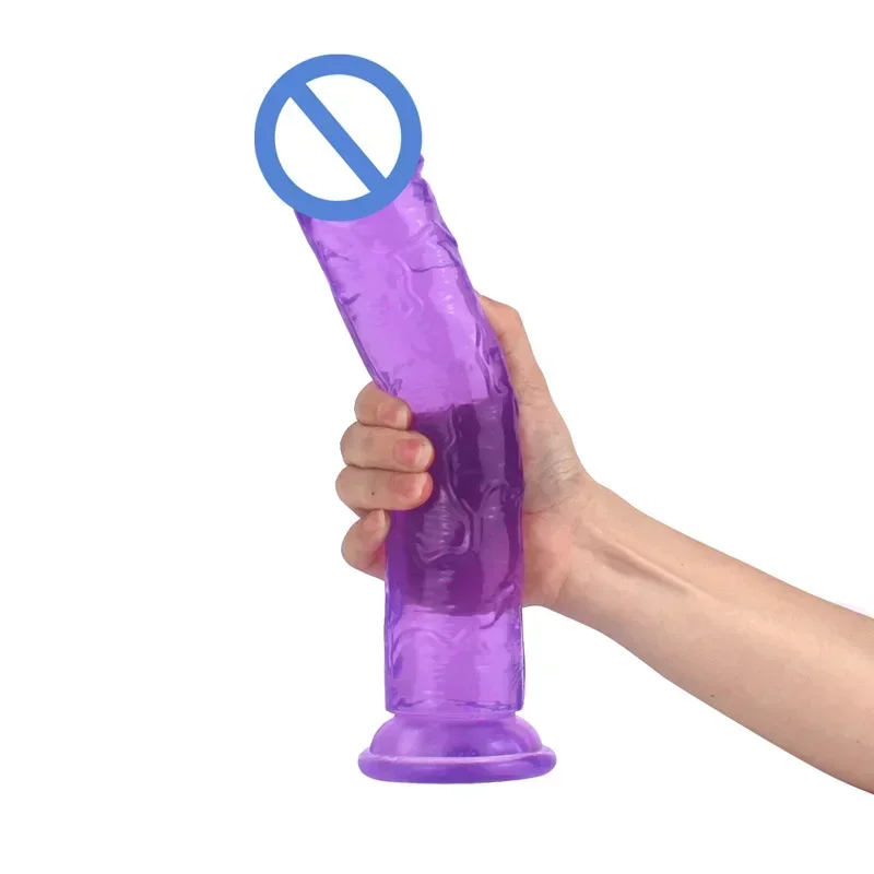 Men Fake Dick Toy Penis Plastic Dildo with Suction Cup Medium Size Small Jelly Dildos Sex Toys for Woman