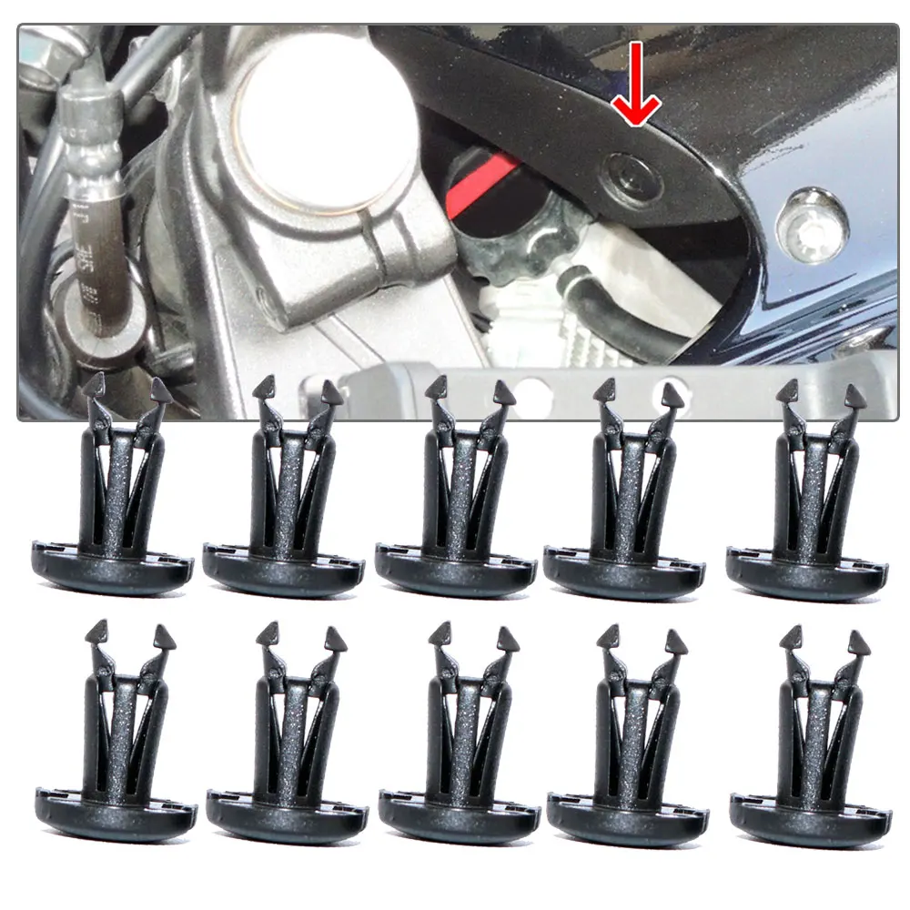 

10Pcs 90683-GAZ-003 Motorcycle Screw Rivets Clips Fastener Accessories for Honda Motorcycle Nc 700k Princess Joy 100 Jiaying 125