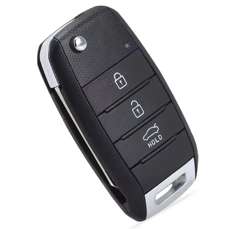 DIYKEY P/N: 95430-G6600 Upgraded 3 Buttons For KIA Picanto Flip Key 433MHz 4D60 Chip Car Remote Fob