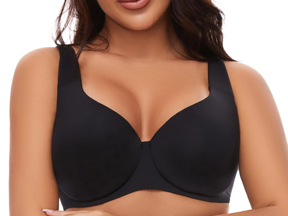 Plus Size Underwire Minimizer Bra - Seamless Full Coverage Comfort