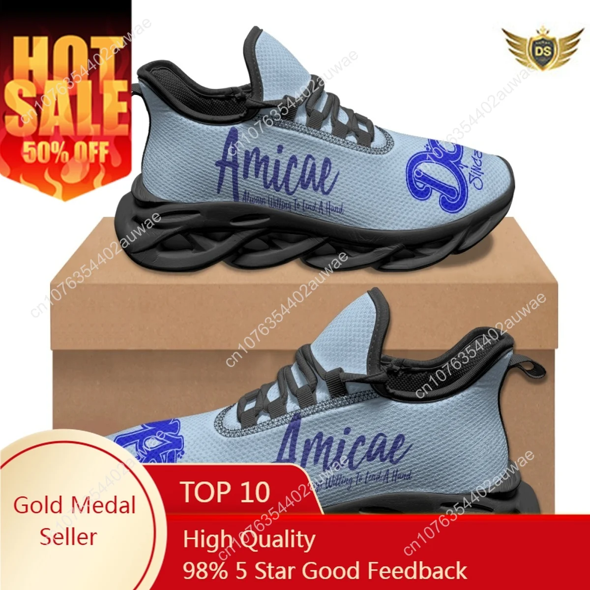 Friends Of Zeta Design Women Non-slip Mesh Swing Sneakers Zeta Amicae Comfortable Platform Shoes Ladies Running Shoes Zapatos