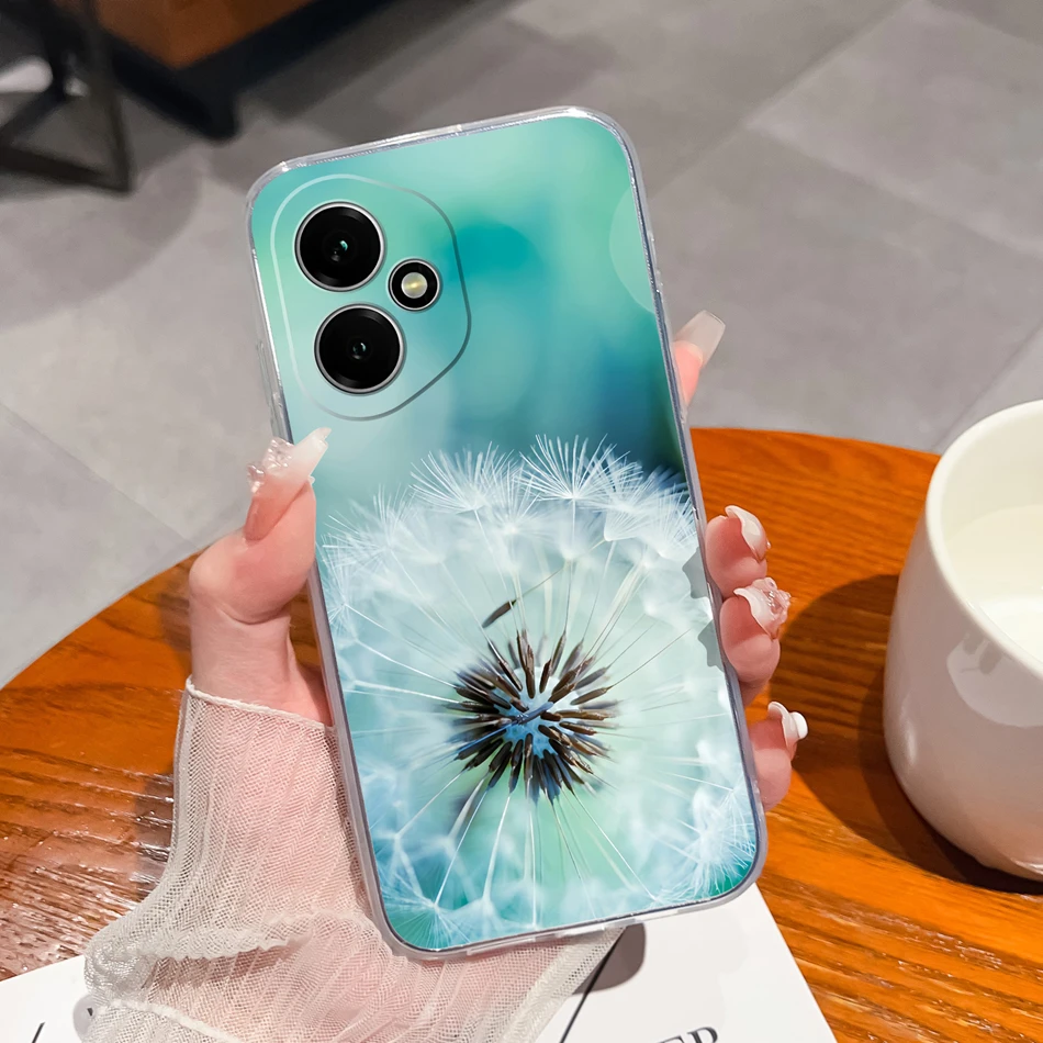 Gradient Color Transparent Back Cover - Soft, Slim Silicone Anti-Drop Phone Case