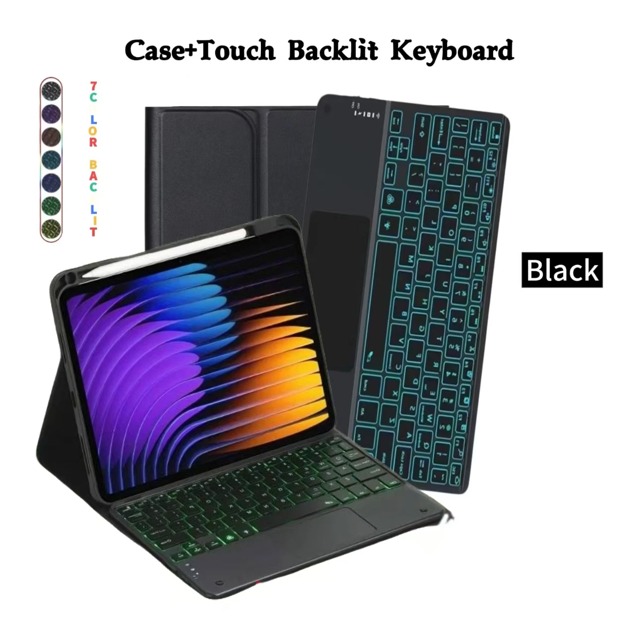 Wireless Bluetooth Keyboard Case with Removable Keyboard