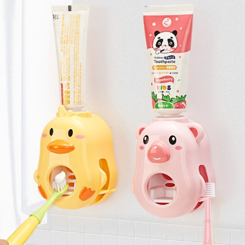 Wall Mounted Automatic Toothpaste Dispenser Children Squeezers