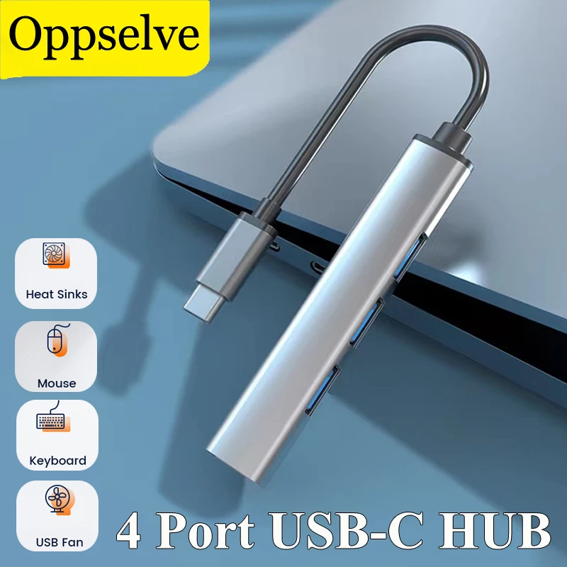 

USB 3.0 Type C To 4 USB Ports Multi Ports HUB OTG Adapters Docking Station Splitter For Macbook Pro iPad Pro Laptop Accessories