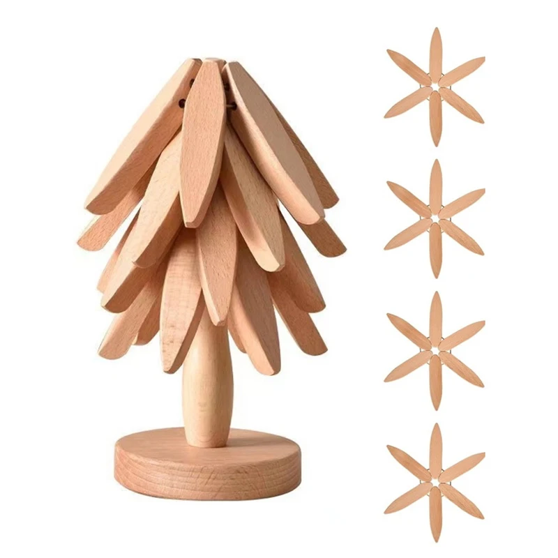 1/2 pezzi Sottopentola rettangolare, sottobicchieri in legno naturale per piatti caldi, pentole, padelle, scodelle in cucina, tappetino isolante e sottopiatto | SHEIN ITALIA