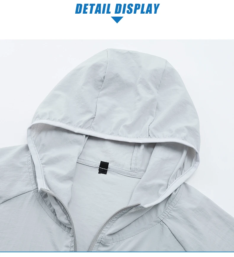 2026 Sommer Camping Wasserdichte Jacke für Herren und Damen – Sonnenschutzkleidung aus Eisseide mit Kapuze, schnelltrocknend, Outdoor Anti-UV-Hautschutzjacke – Detail 17
