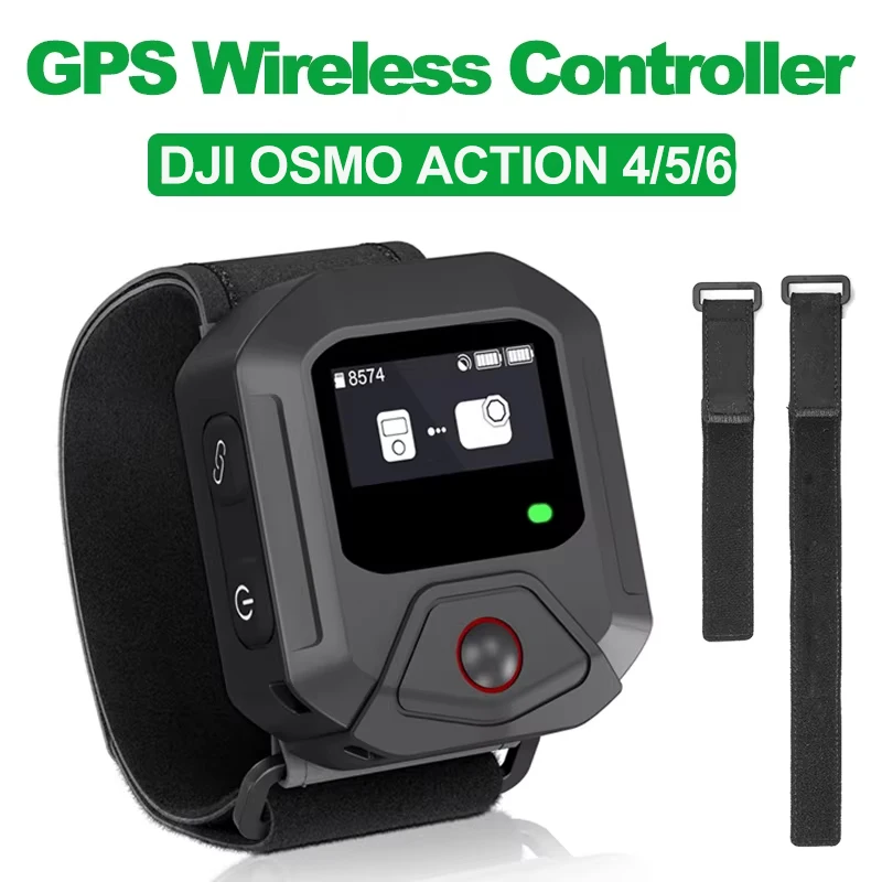 GPS Bluetooth Remote Controller For DJI Osmo Action 6 5 Pro 4 Sport Camera Accessories 25M Wireless Remote Control Wrist Watch