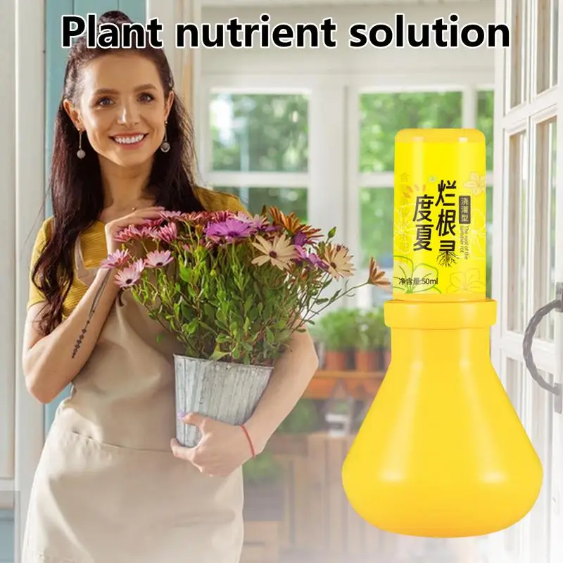 Plant Growth Enhancer Supplement 50ml Liquid Fertilizer Plant Growth Enhancer Plants Nutrient Supplement Promotes Rooting plants