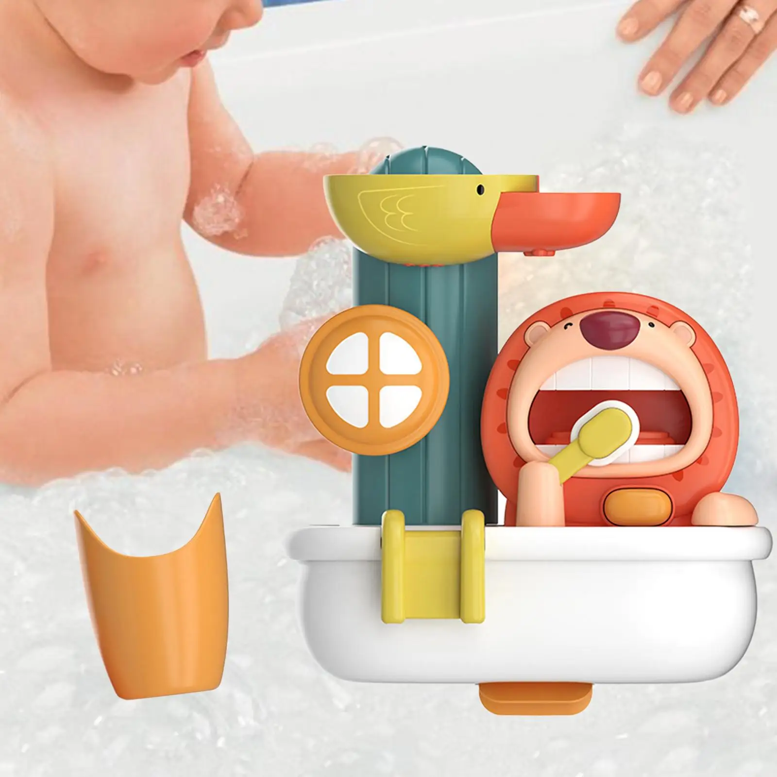 Strong Suction Cups Bathtub Water Toys Bath Toys For Toddlers Age 1 2 3 Year  Old