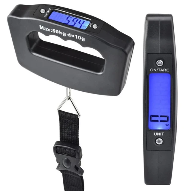 High Precision Luggage Scale Digital Scale Heavy Duty Weight Scale Hanging  Scale Ultra Portable Scale MAX 110lb/50kg Suitcase Scale for Travel 