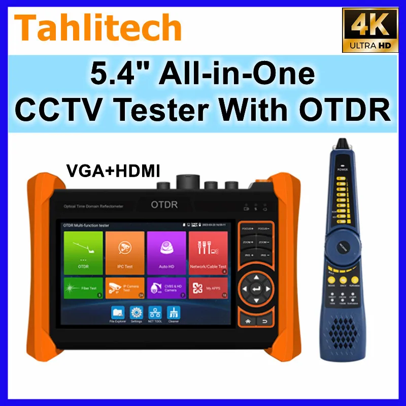 

Новый Многофункциональный Аналоговый Тестер OTDR 4K 5,4 дюйма CCTV IPC, измерительный инструмент, Дополнительный вход HDMI /VGA, цифровой кабель