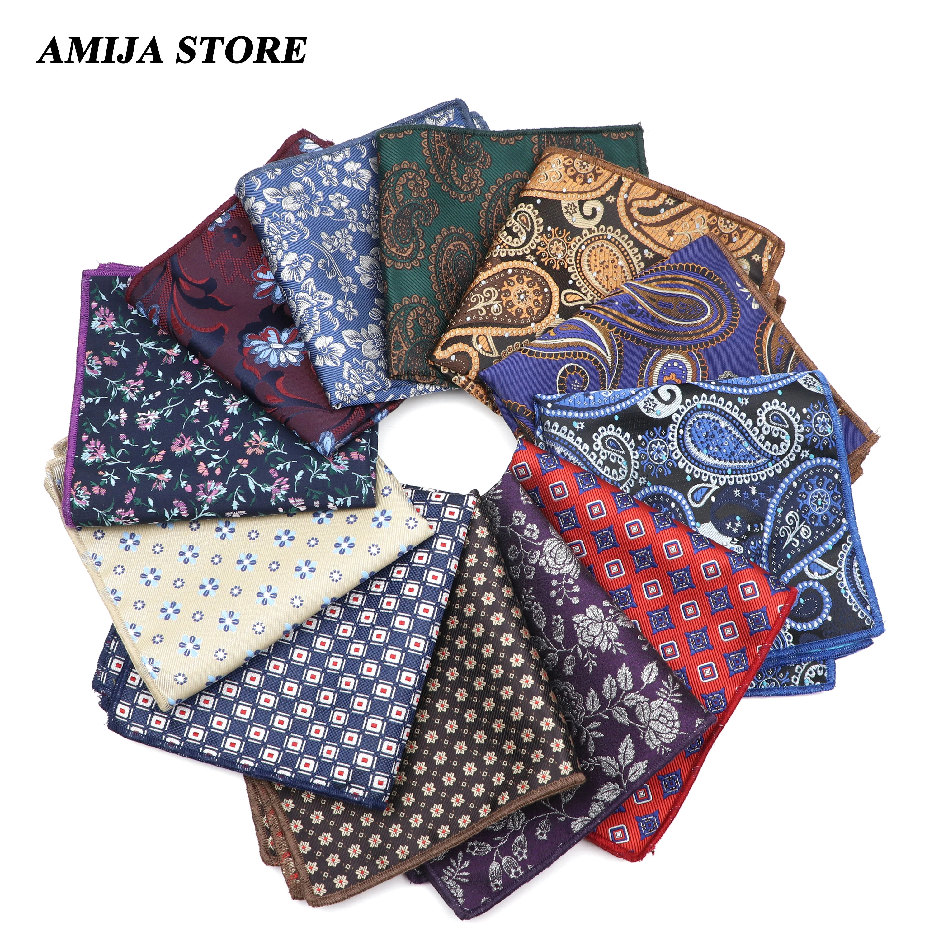 Vintage Paisley Men British Design Print Crimson Business Multicolor