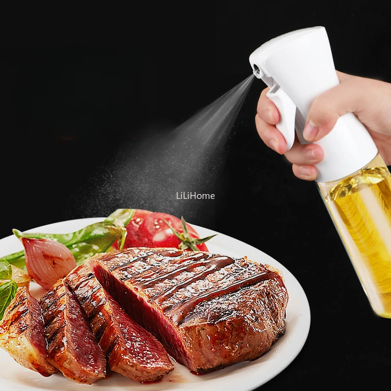 Oil Spray Bottle for Cooking Kitchen Olive Oil Sprayer for Camping BBQ Baking Vinegar Soy Sauce 200ml 300ml Sprayer Dispenser