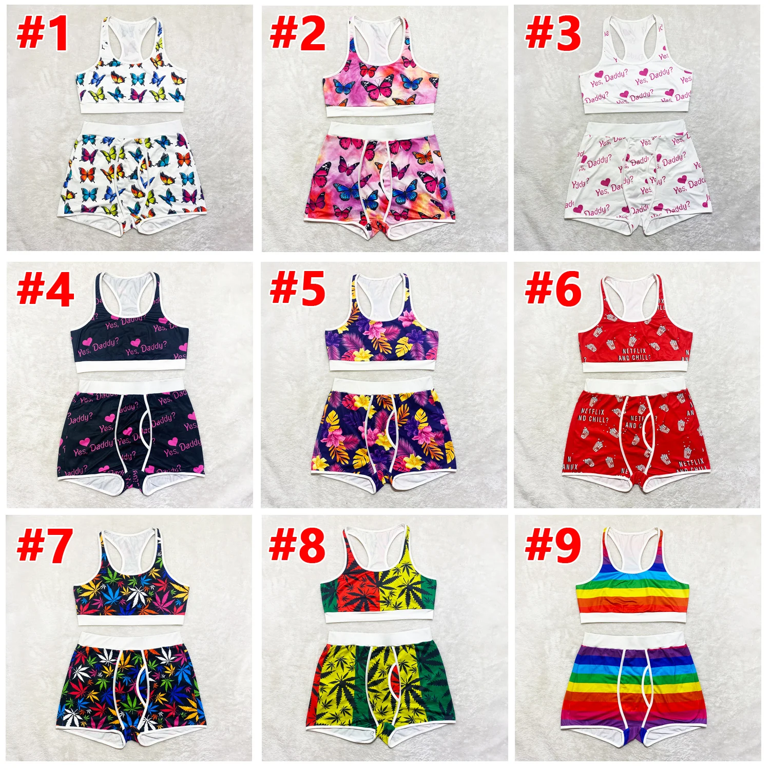 Women-s-Two-Piece-Set-2022-Summer-Clothes-Sexy-Tank-Top-Butterfly ...