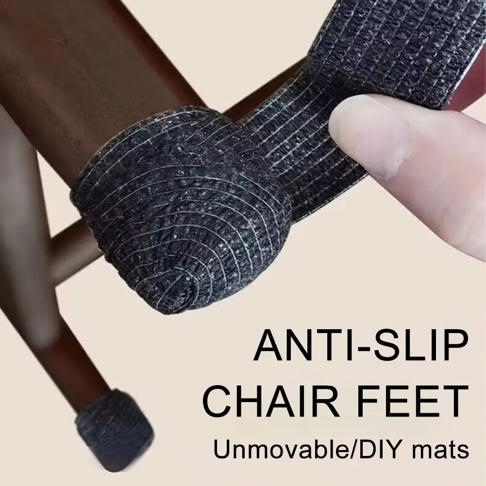 

1 roll Chair Leg Caps Non-Woven Self-adhesive Tape Floor Protectors Reduce Noise Furniture Table Chair Covers Home Decoration