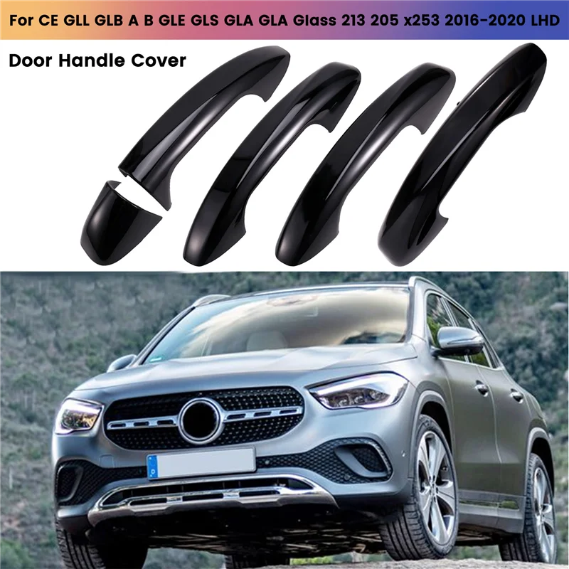메르세데스 벤츠 C E GLC GLB A B GLE GLS CLA GLA 클래스 W213 W205 X253 2016-2020 LHD용 고급 도어 핸들 커버 트림