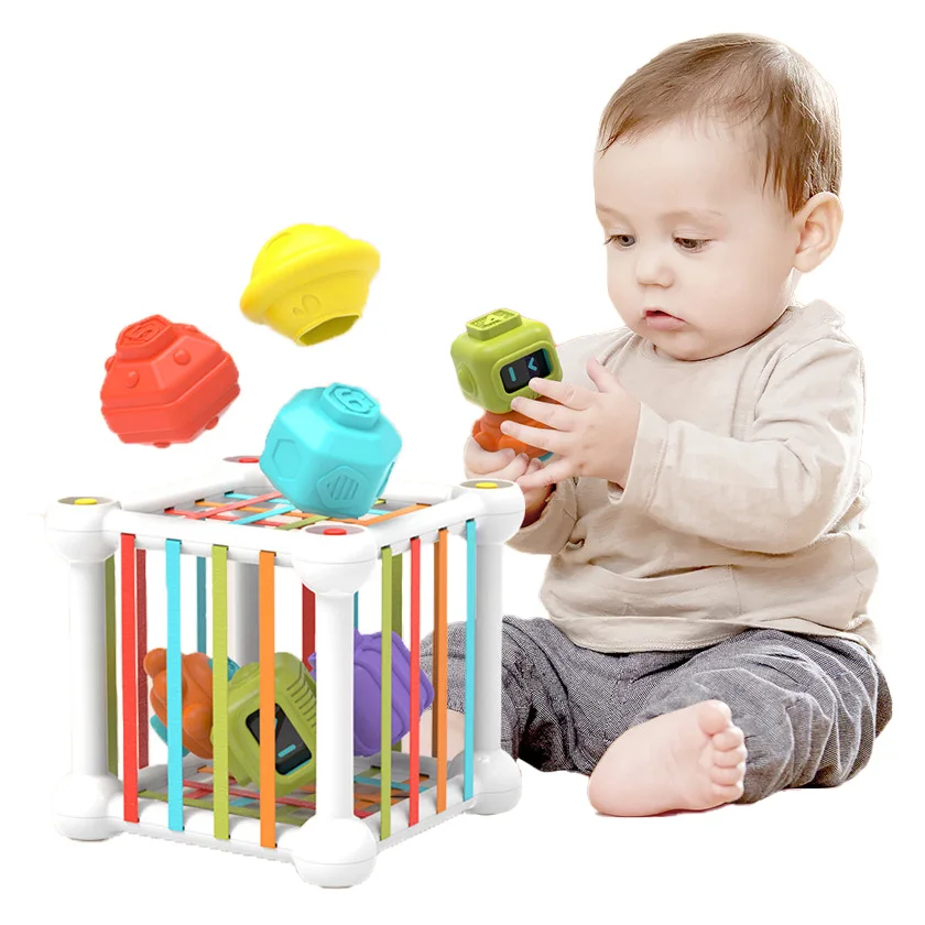 ChildrenShapeSorterToysBabyMontessoriSensoryToysfor18Months