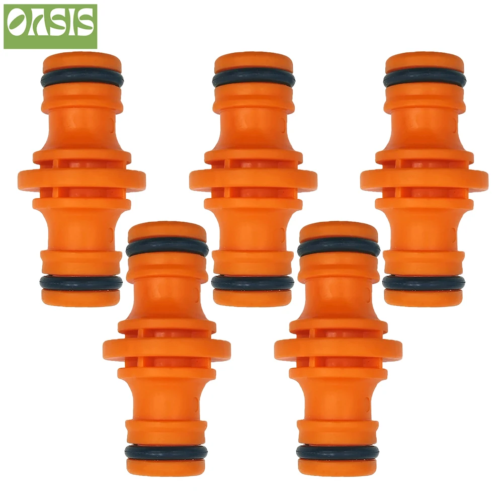 5PCS Joiner Reparatur Stecker Kupplung 1/2'' Garten Schlauch Schläuche Fitting Rohr Schnelle Tropf Bewässerung Bewässerung System für gewächshaus