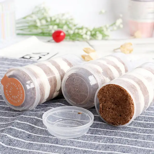 Pushable Cake Tartók Diy Push Pend Helliner Alakú Pusher Pups Műanyag Tartályok Fedővel Sütő Eszközök - Image 3