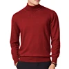 Sweatwear Men's Sweater Solid Color High Neck Pullover Knitted Warm Turtleneck Sweatwear Woolen Mens Winter Outdoor Basic Tops 5
