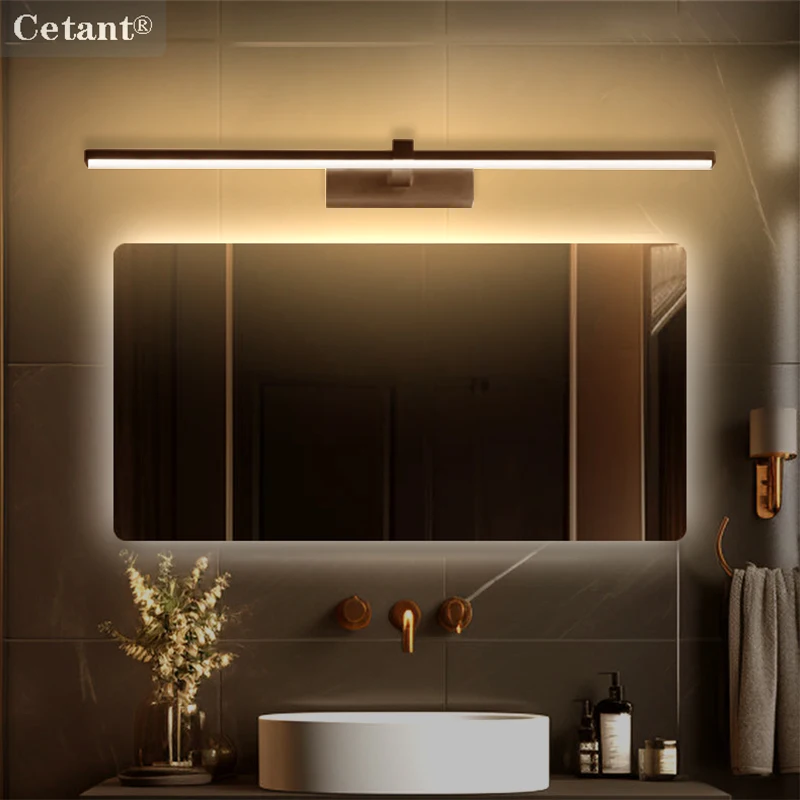 LED 벽 램프 40/60/80/100cm 거울 장식 조명 욕실 화장실 주방 실내 조명기구 광택에 대 한 현대 긴 스트립 빛
