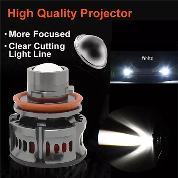 2pcs Mini Led Bulbs Car Fog Lights 15000LM Super Power 50W Sadoun.com