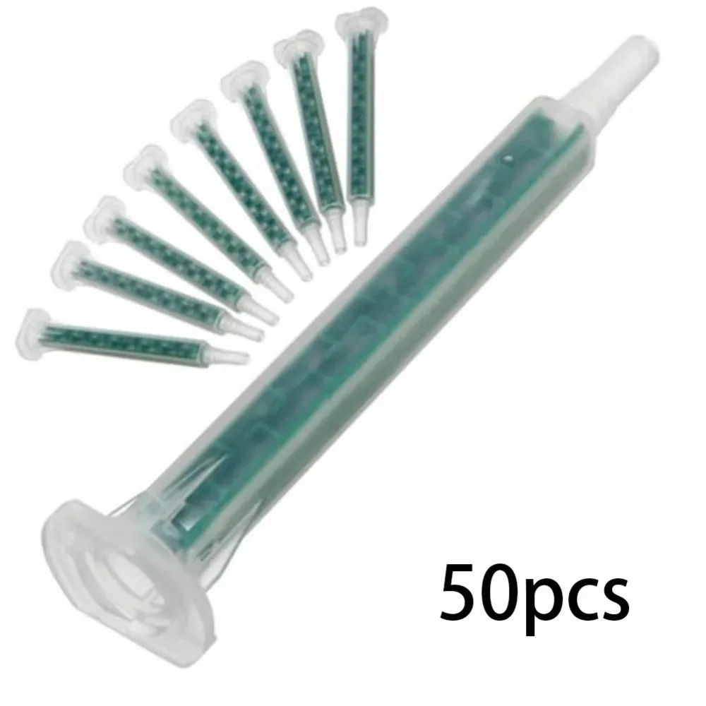 Embouts de mélange adhésifs 2K, 50 pièces, buses de mélangeur, embouts de mélangeur statique, résine époxy, résine époxy, colle époxy, accessoires de seringue