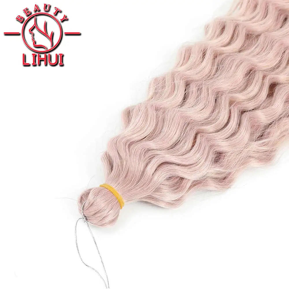 Ariel Curl Hair Water Wave Twist Crochet Hair Synthetic Crochet Braids Ombre Blonde Afro Curls Deep Wave Braiding Hair Extension