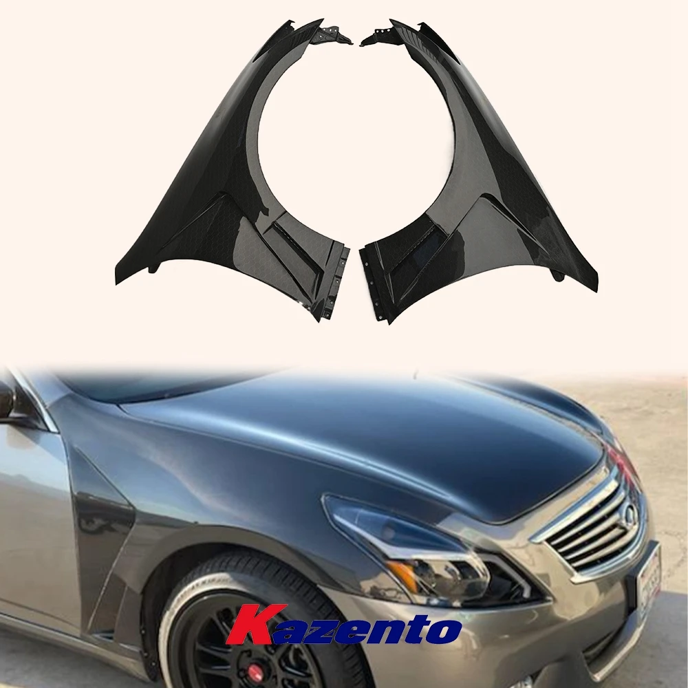 

For Infiniti G37 08-13 4 Door Sedan Vented Front Fender Carbon (no light hole)