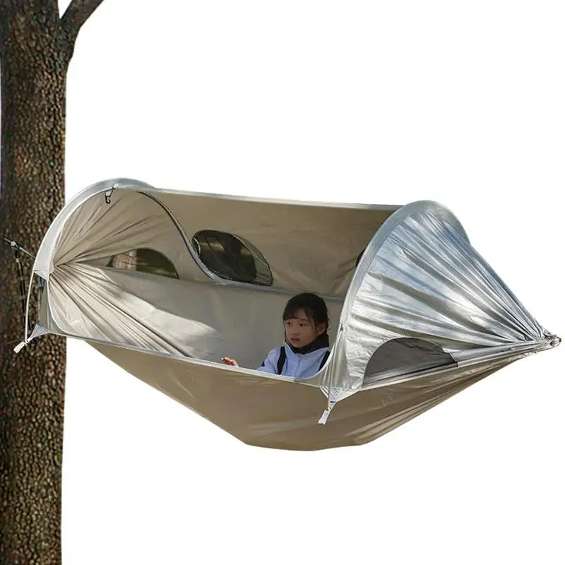 

Creative Spacecraft Shape Double Hammocks With Net Lightweight Hammock Camping Accessories Gear For Outdoor Backpacking