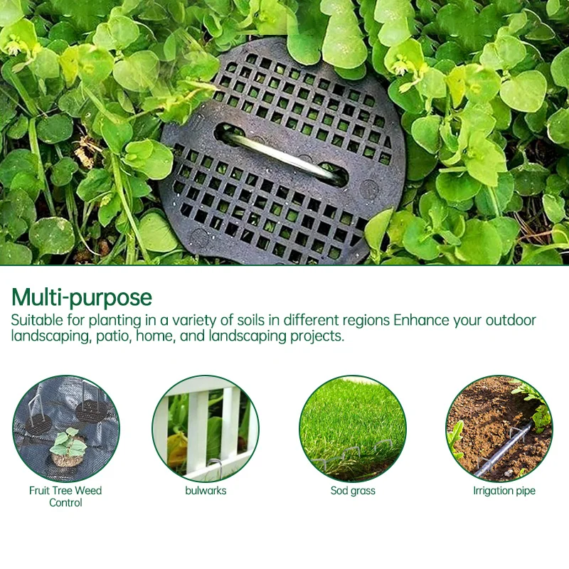 2.2mm Galvanized Garden Staples Heavy Duty Rustproof U-Shaped Landscape Stakes for Weed Barrier Tent Fence Sod Fabric