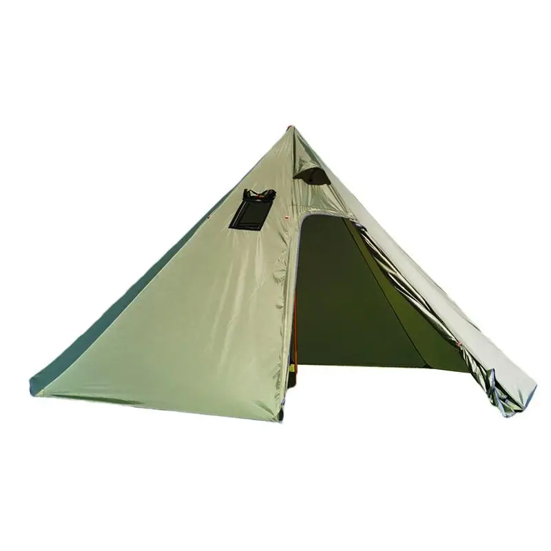 

Small Outdoor Tents Pyramid Weather Resistant Teepee Tent House Tent For Camping With Fireproof Cloth For Garden Family Beach