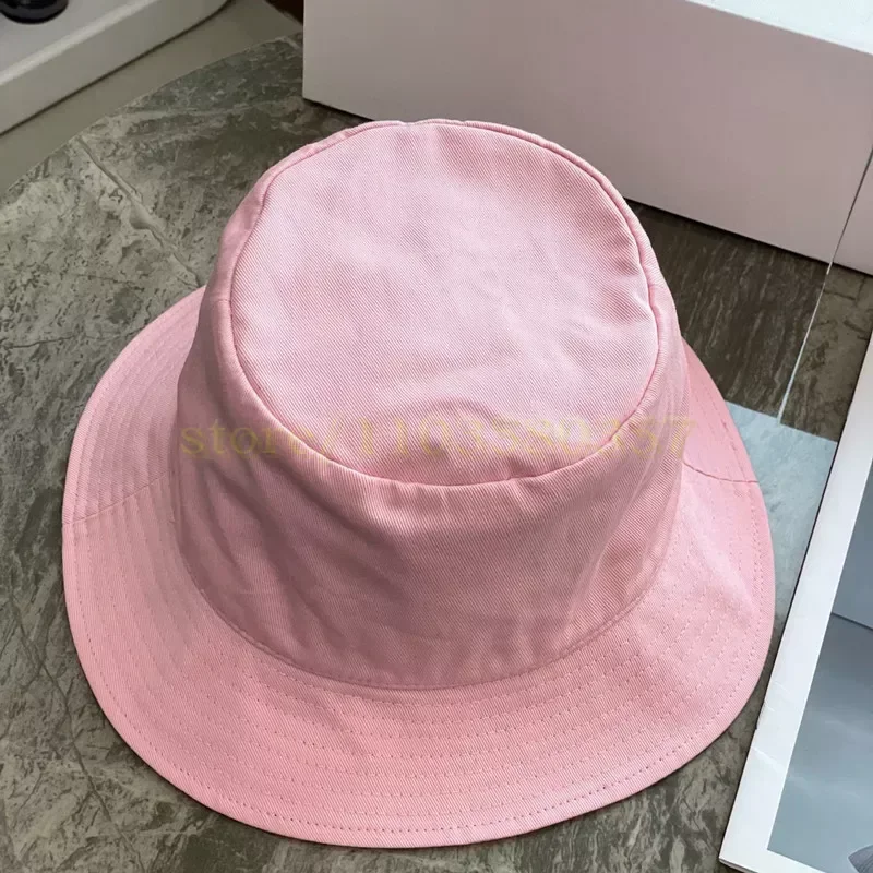 Chapéu de balde casual masculino e feminino, chapéu de pesca de algodão sólido para lazer ao ar livre, chapéu de praia com teto, moda verão 377751