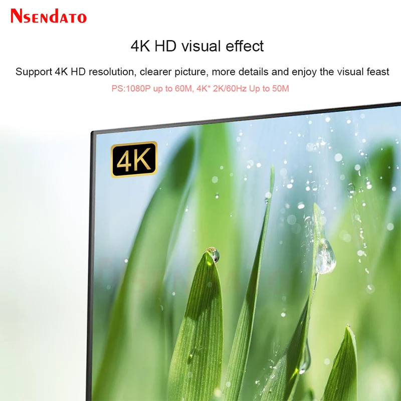 HDMI Extender 60M Over RJ45 4K 60Hz 60M Extender HDMI Video Audio to RJ45 Network Extension cable Extender For PS4 TV PC