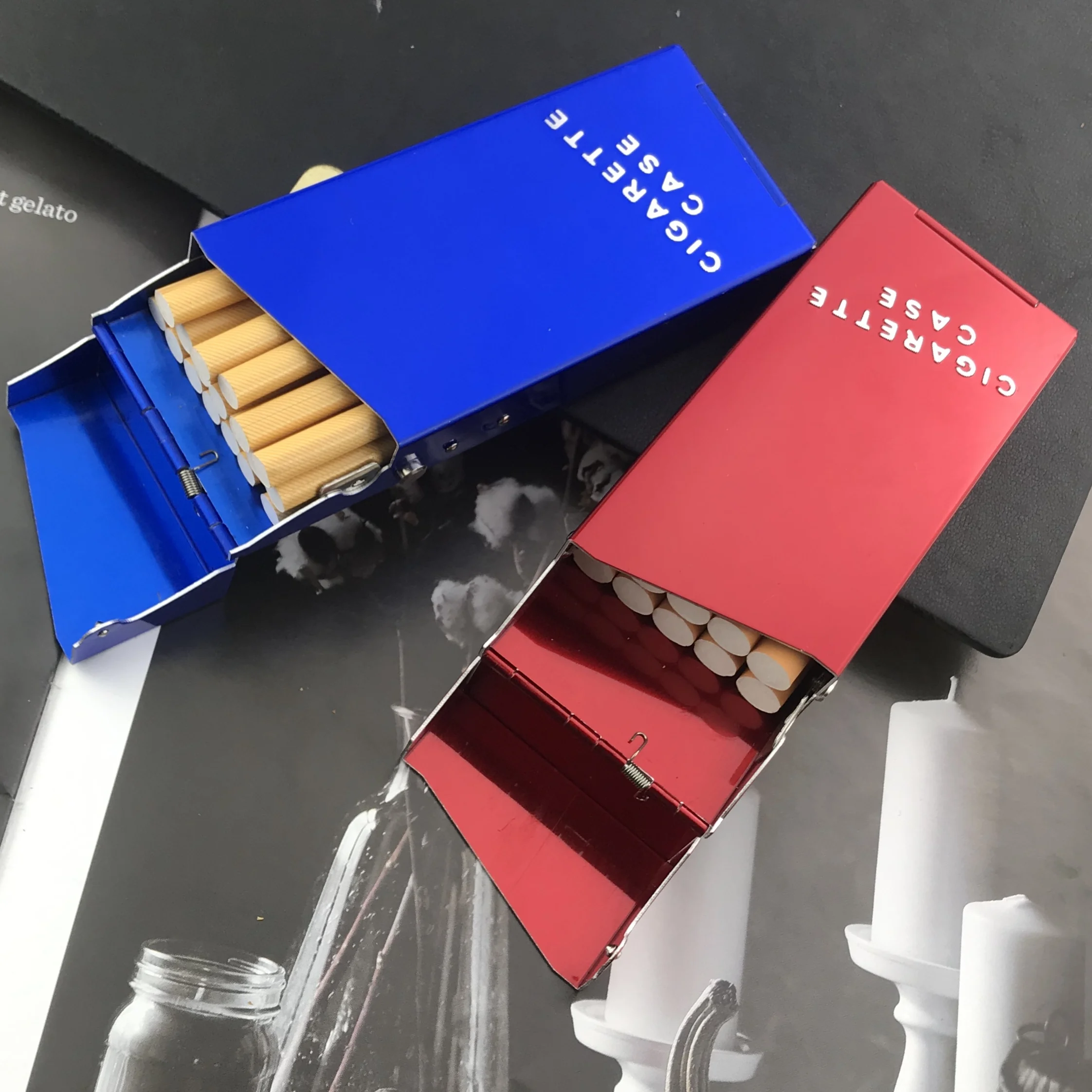 4 Pack Cigarette Case Aluminum Brushed Cigarette Hard Box Australia