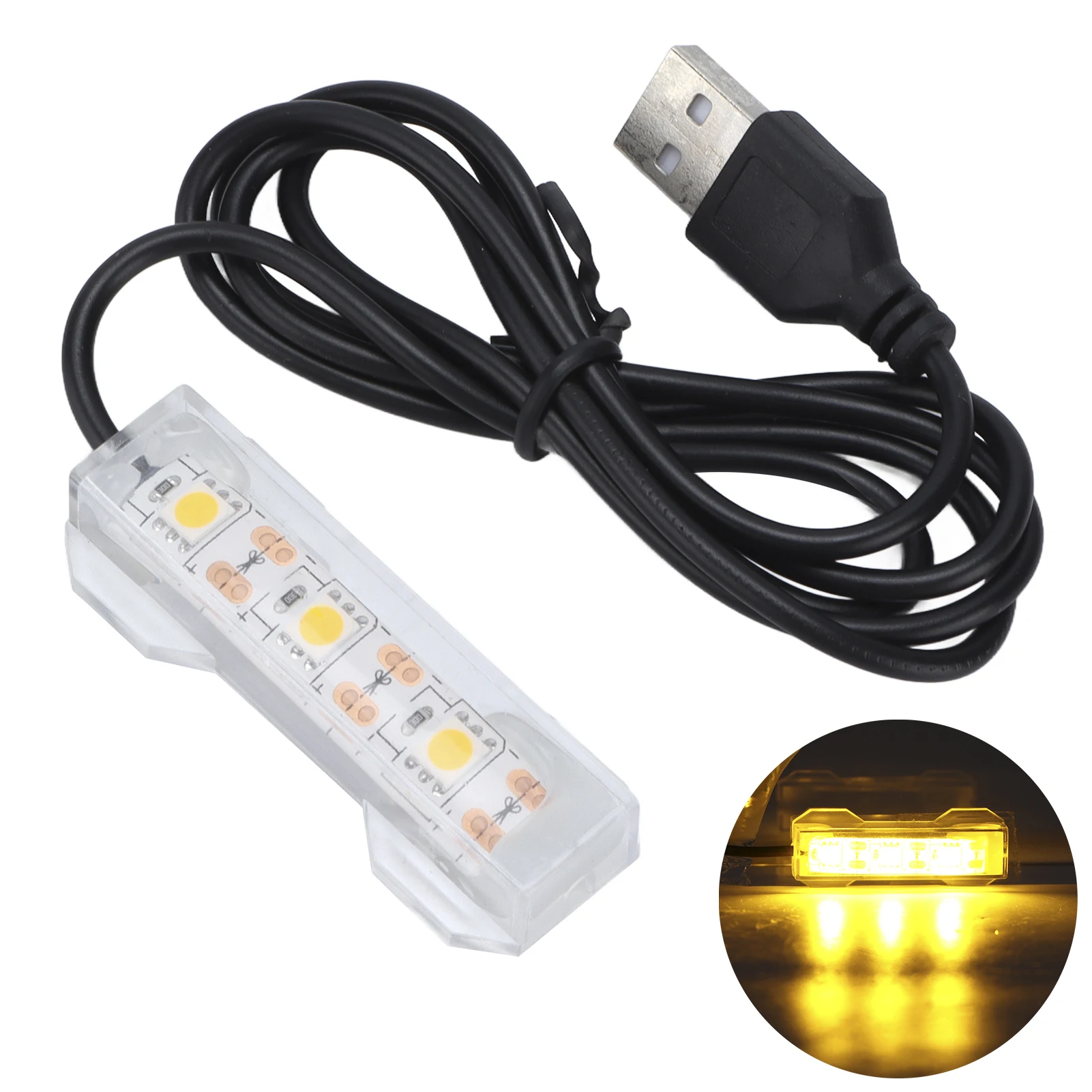 Aquarium USB Light Fish Tank LED Light Plants Landscape