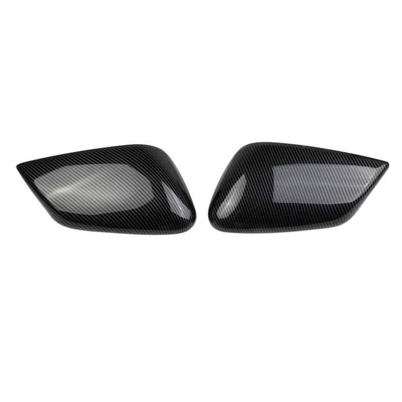 

1 пара чехлов для автомобильных зеркал заднего вида из углеродного волокна, крышка для бокового зеркала заднего вида, аксессуары, запчасти для KIA EV6 2021 2022 LHD