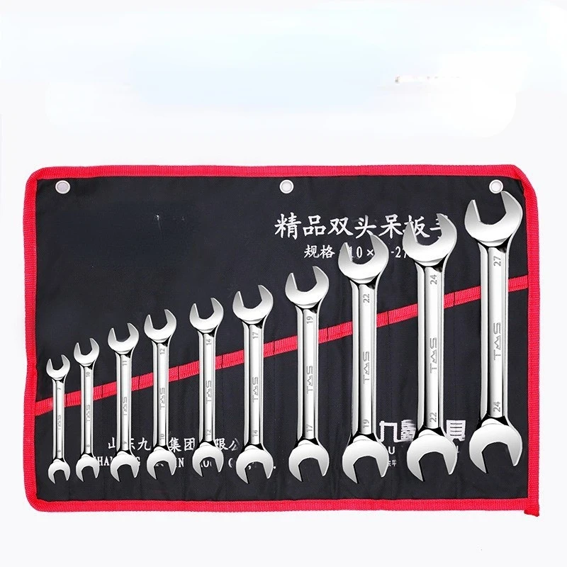 Double head open end wrench thread steel galvanized rustproof key
