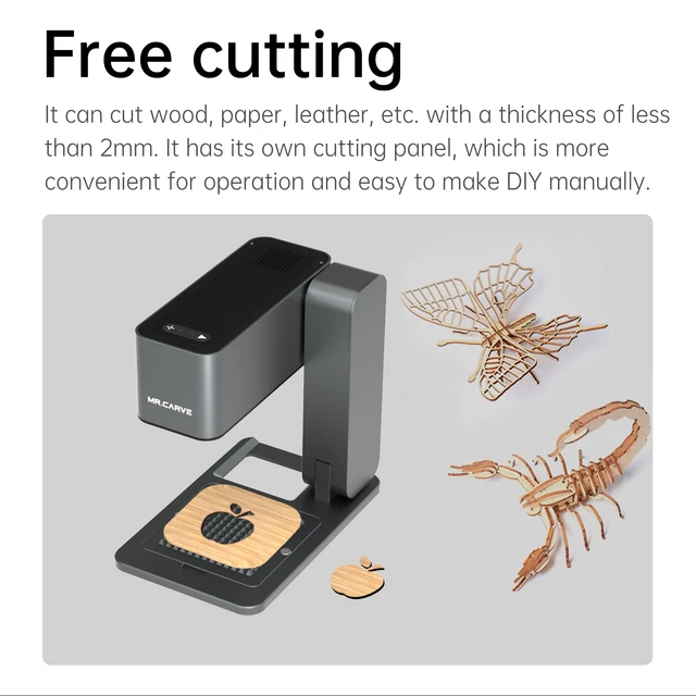 MR.CARVE C2S Laser Marking Machine with Control Screen Handheld Auto Focus  for iPhone Android Engrave All Metal Plastic Leather - AliExpress