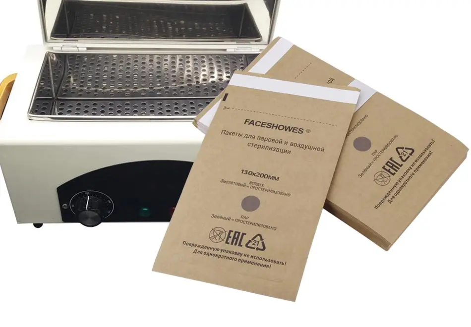 Description Picture 2 of itemDisposable Sterilization Bag Disinfection Machine Kraft Bags 20Pcs Nail Sterilizer Manicure Tools 3 Sizes Nailart Dry Heat Bags