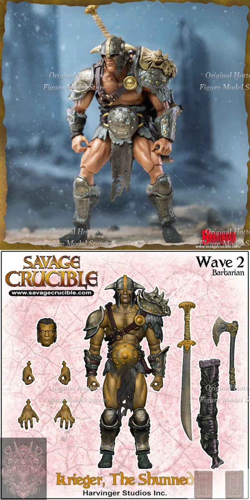 Harbinger Studio 1/12 Scale Soldier Savage Crucible Wave 2