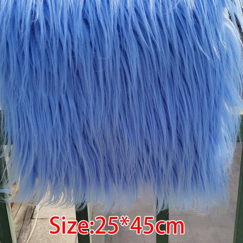 25x45cm 9cm Pile Faux Fur Fabric For Patchwork Sewing Material DIY Handmade Doll Toy Beard Hair Home Decoration Cosplay Fabrics