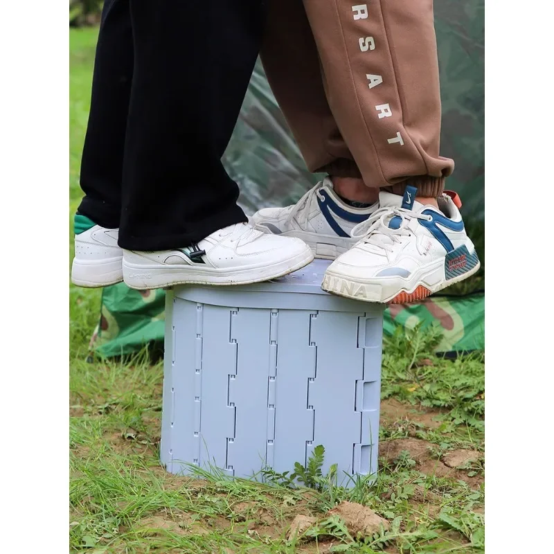 Car Folding Toilet Portable Outdoor Camping Toilet Cover Seat Reusable Emergency Trip Self-driving Toilets