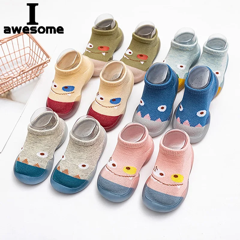 Newborn Socks Baby Boys Girls Thick Terry Socks Baby Toddler Socks Doll Cartoon Non-slip Children Floor Socks Keep Warm Socks