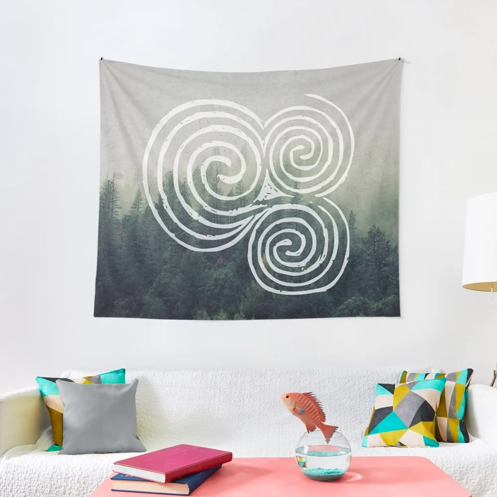 

Newgrange Entrance Stone Triple Spiral | Celtic Triskelion, Celtic Symbols Tapestry Decoration Room Korean Room Decor