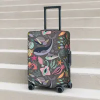 Marine Life Suitcase Cover Fish Turtle Star Pattern Vacation Cruise Trip Practical Luggage Accesories Protector 1