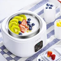 220V Automatic Yogurt Maker 1.0L Household Multifunctional Yogurt Machine Rice Wine Natto Machine DIY Yogurt Tools with Jars 1